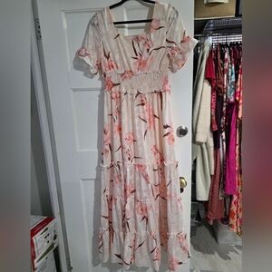 Baltic Born Floral Pink Maxi Dress